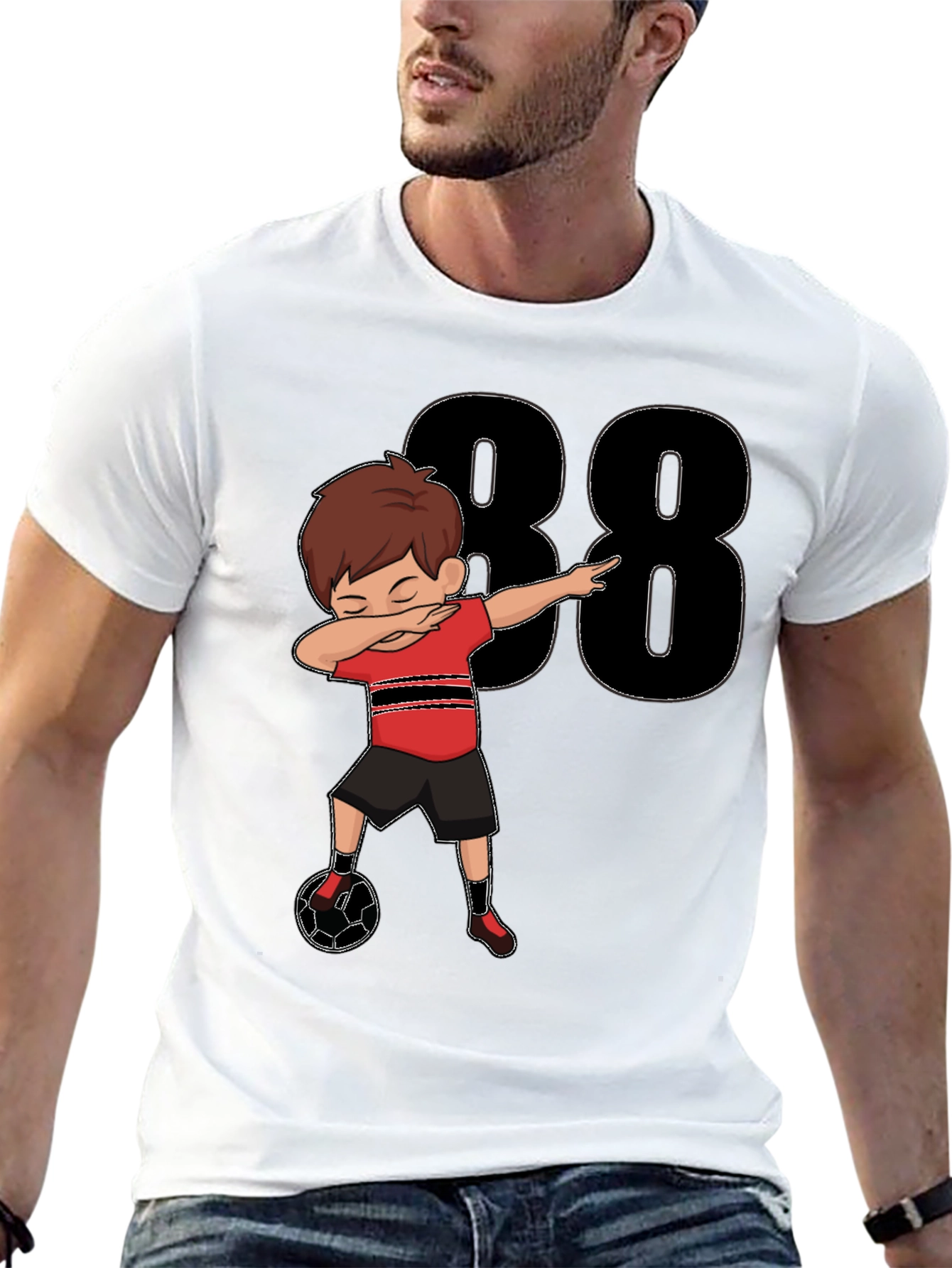 Soccer Dab Boy Birthday T-Shirt