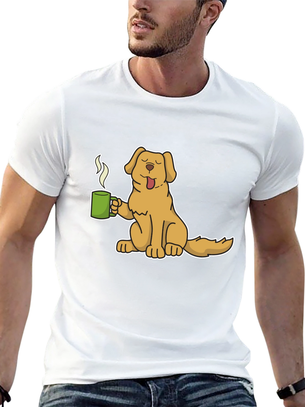 Dog Lover T-Shirt - Coffee Time!
