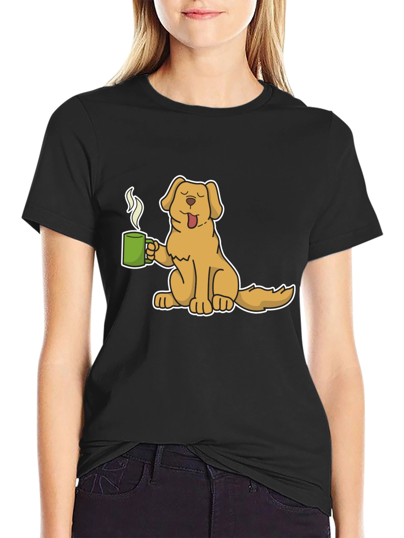 Dog Lover T-Shirt - Coffee Time!
