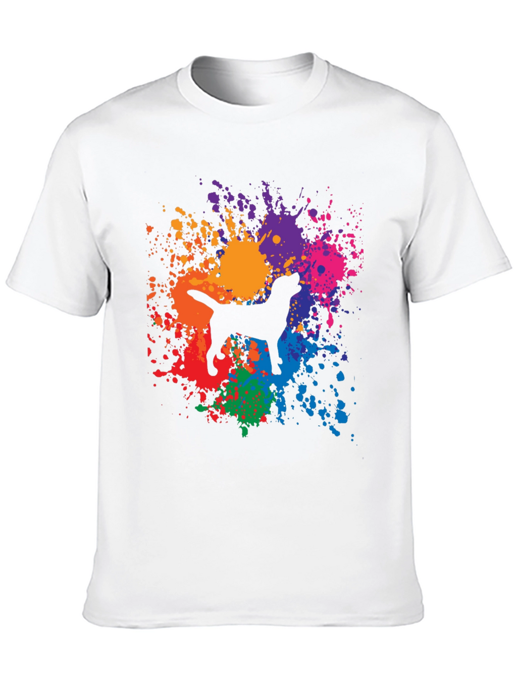Dog Paint Splatter Graphic Tee