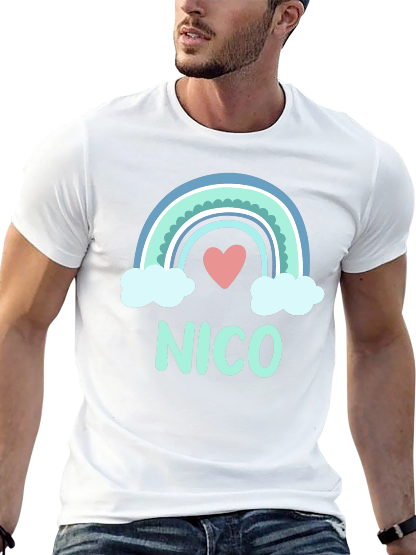 Nico Rainbow Heart T-Shirt