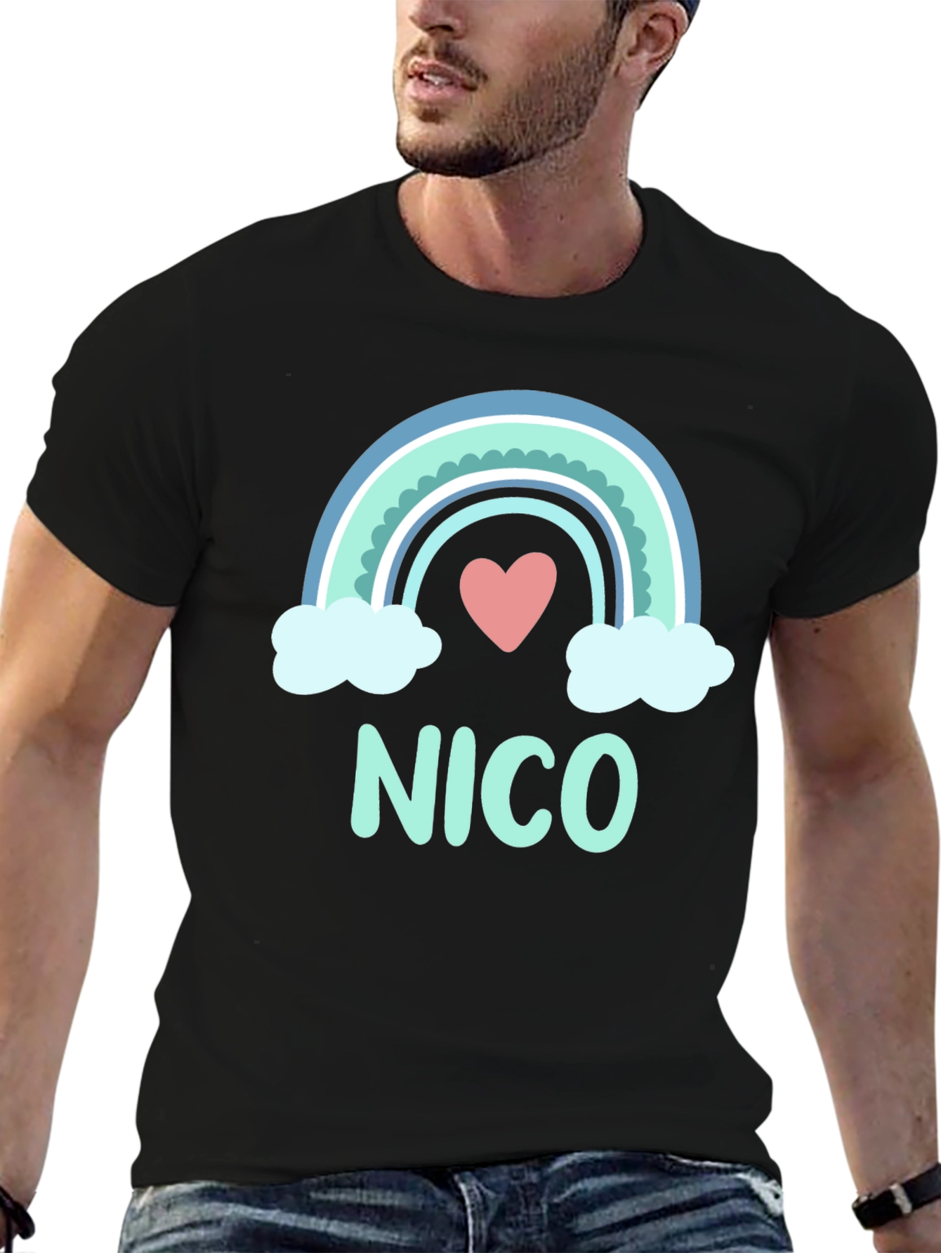 Nico Rainbow Heart T-Shirt