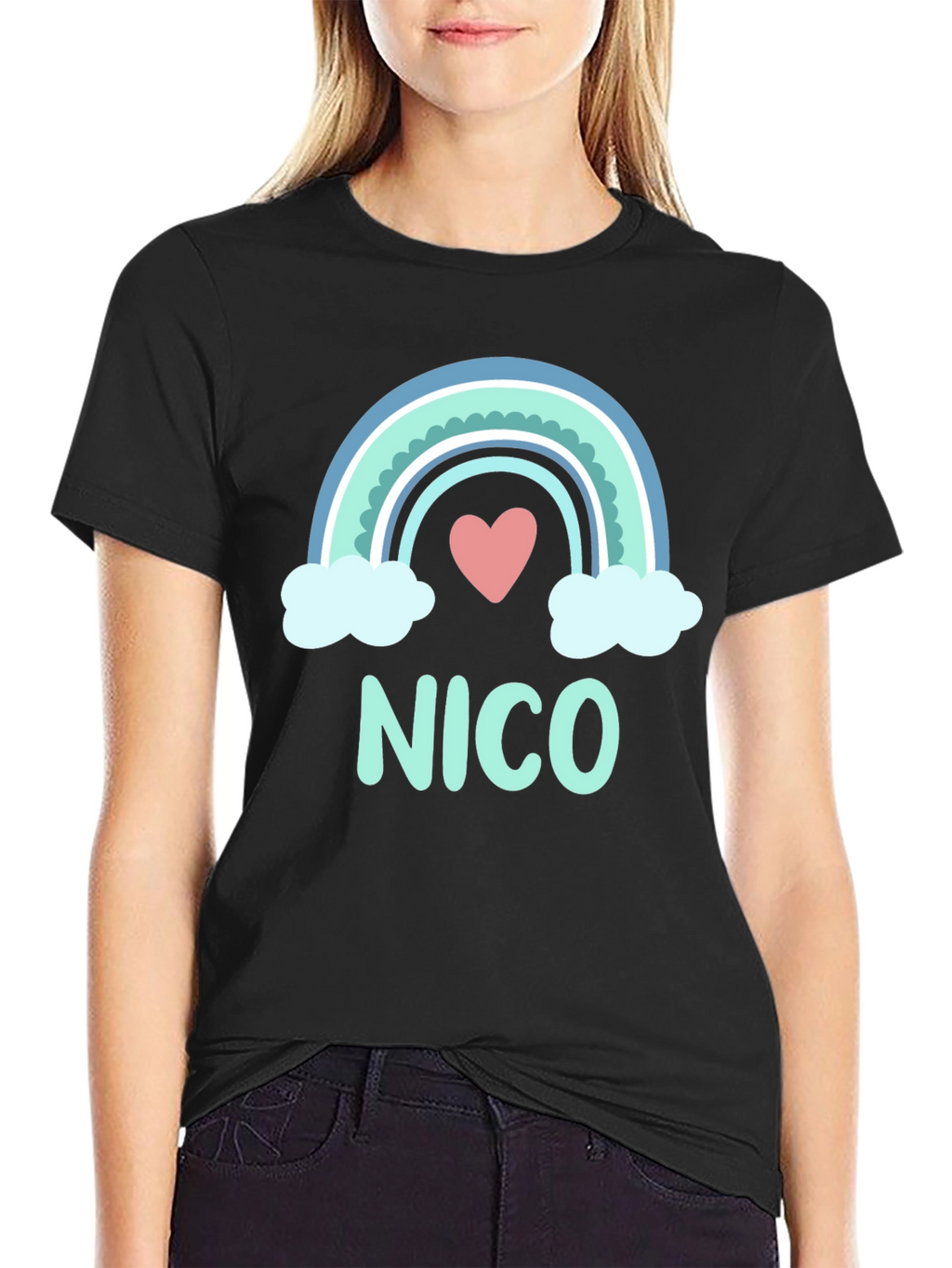 Nico Rainbow Heart T-Shirt