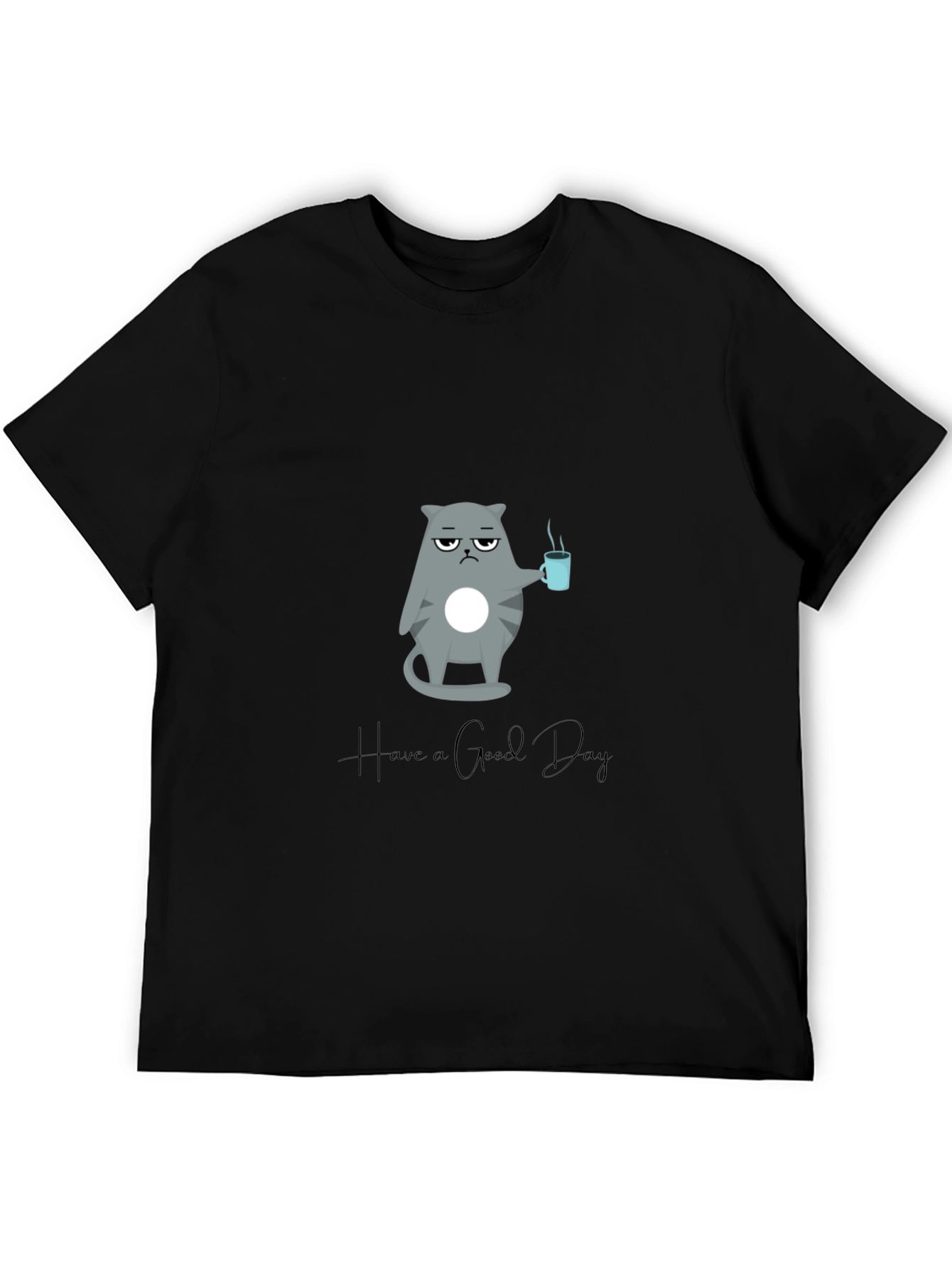 Grumpy Cat Coffee T-Shirt - Have a Good Day