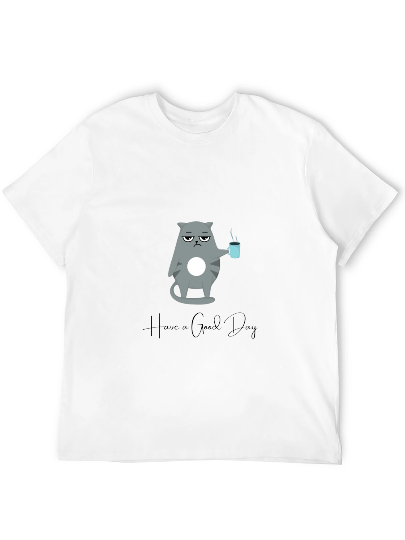 Grumpy Cat Coffee T-Shirt - Have a Good Day