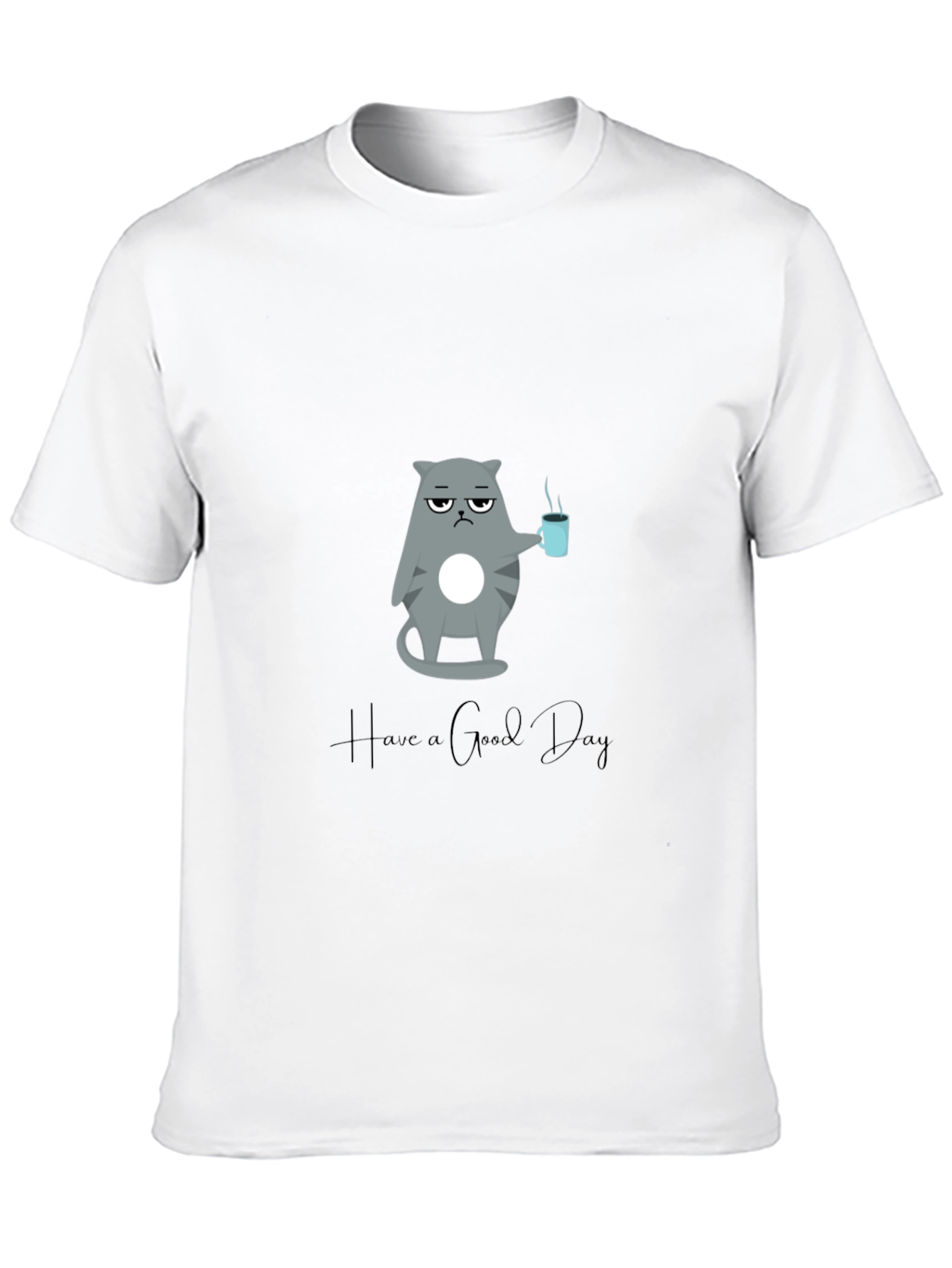 Grumpy Cat Coffee T-Shirt - Have a Good Day