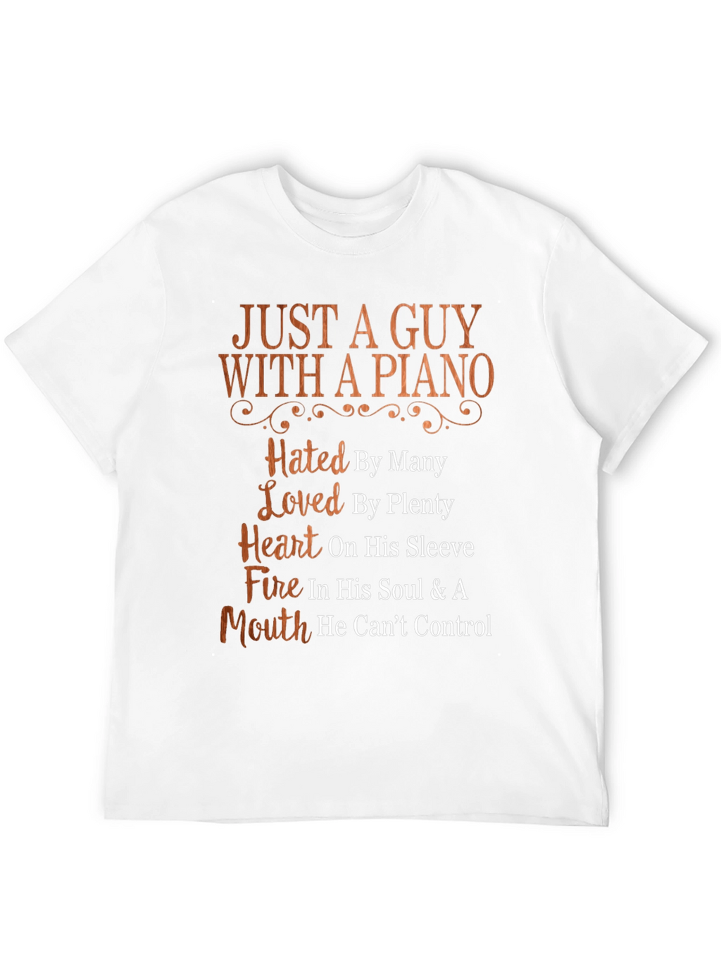 Just A Guy With A Piano Graphic T-Shirt