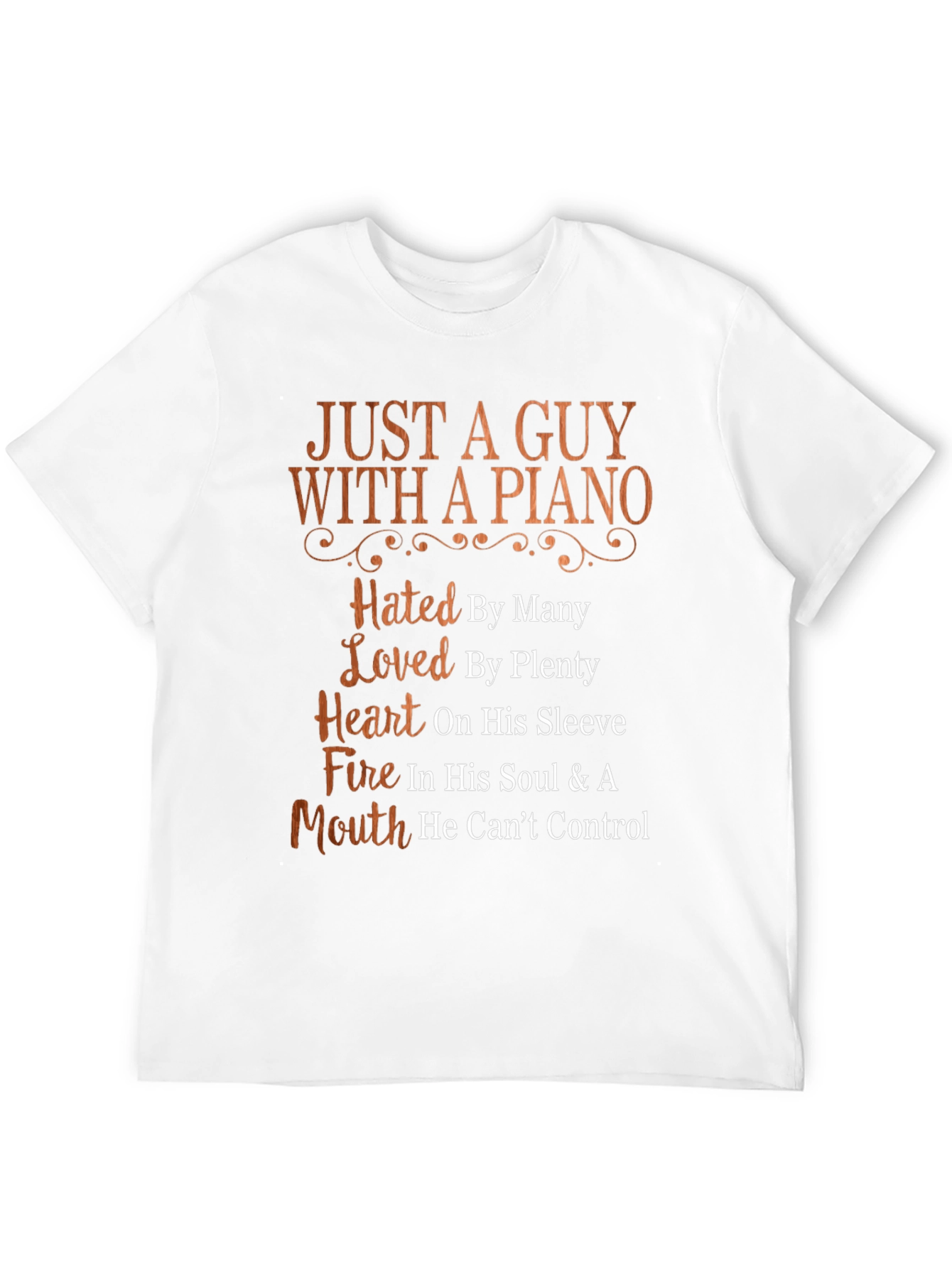 Just A Guy With A Piano Graphic T-Shirt
