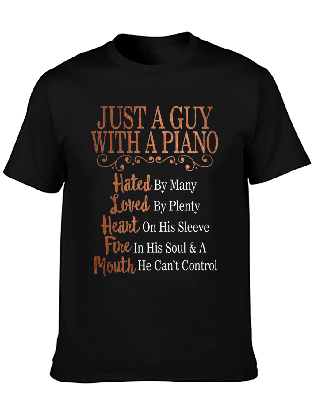 Just A Guy With A Piano Graphic T-Shirt