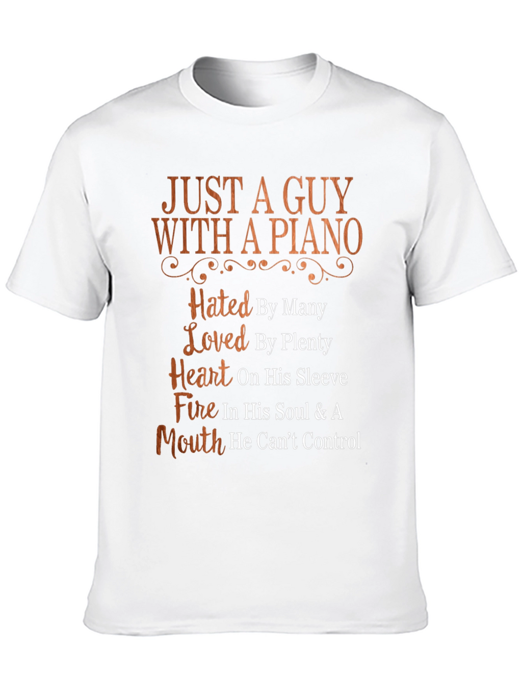 Just A Guy With A Piano Graphic T-Shirt