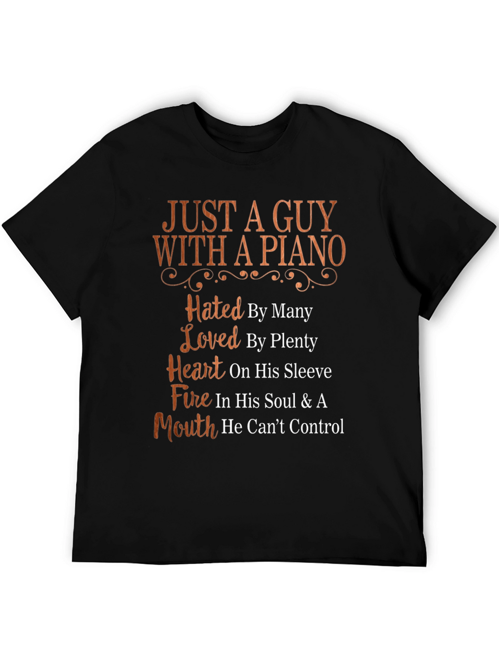 Just A Guy With A Piano Graphic T-Shirt