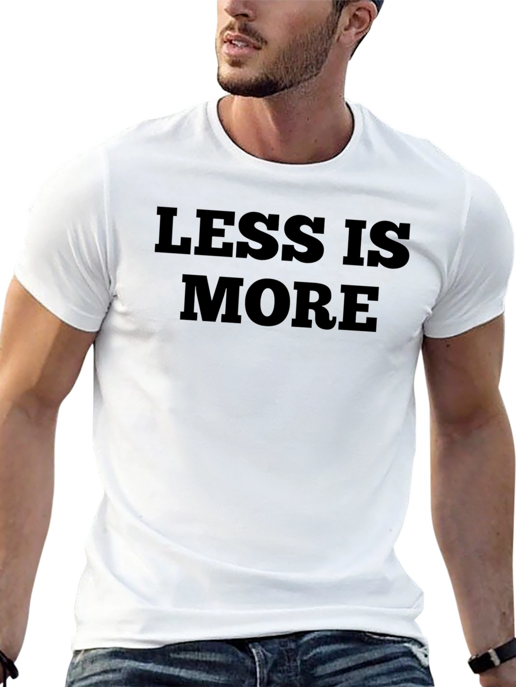 Less is More Graphic Tee - Black