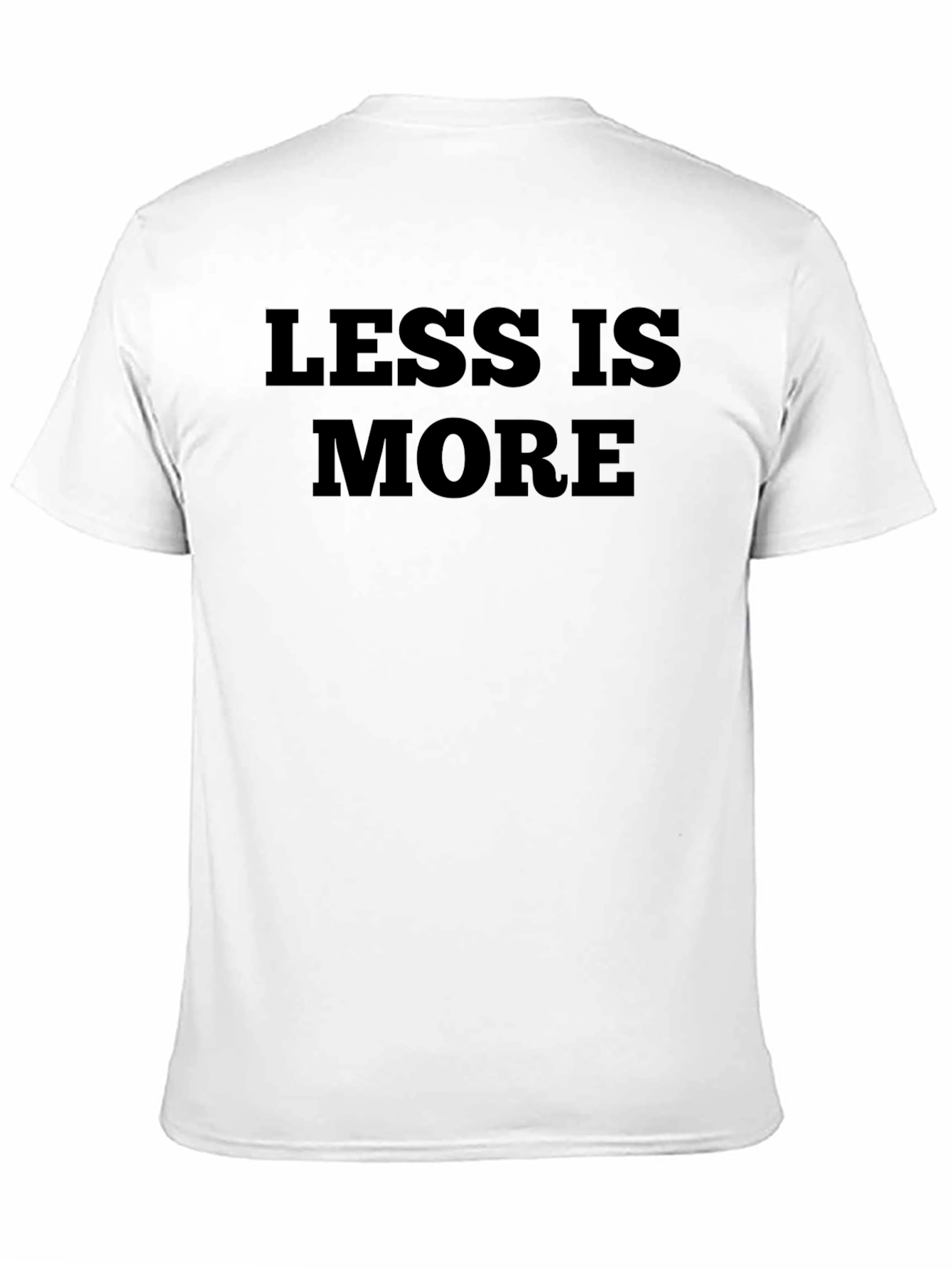 Less is More Graphic Tee - Black