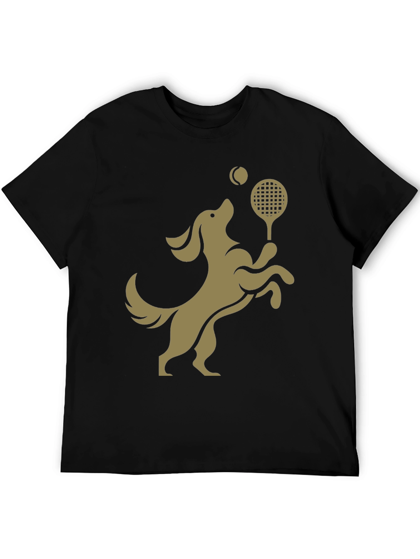 Dog Tennis T-Shirt: Playful Canine Athlete Design