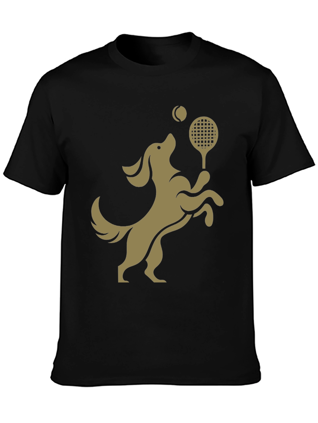 Dog Tennis T-Shirt: Playful Canine Athlete Design
