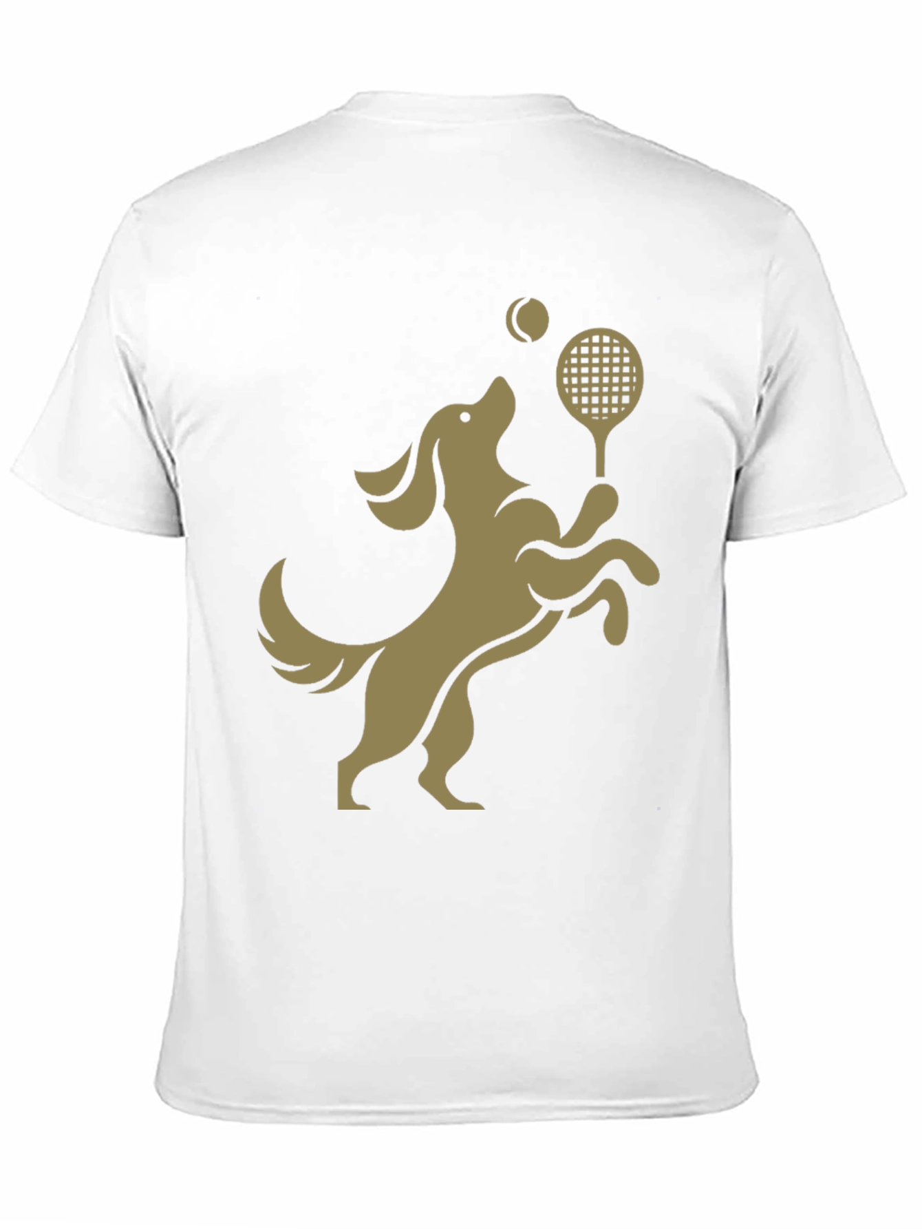 Dog Tennis T-Shirt: Playful Canine Athlete Design