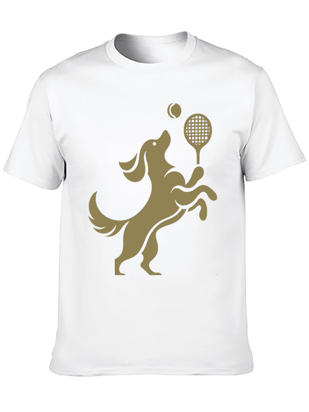 Dog Tennis T-Shirt: Playful Canine Athlete Design