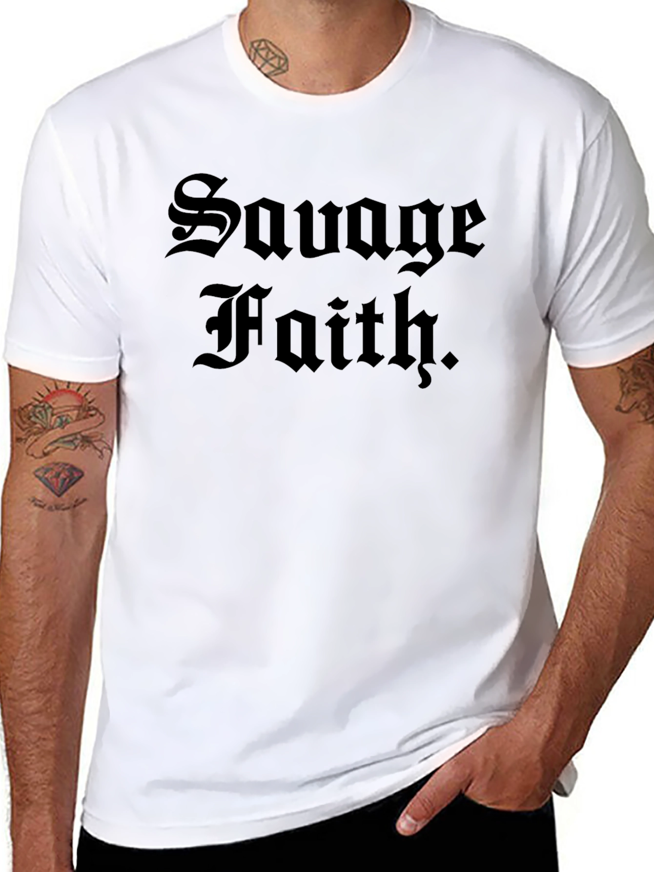 Savage Faith Graphic T-Shirt - Bold & Edgy Style