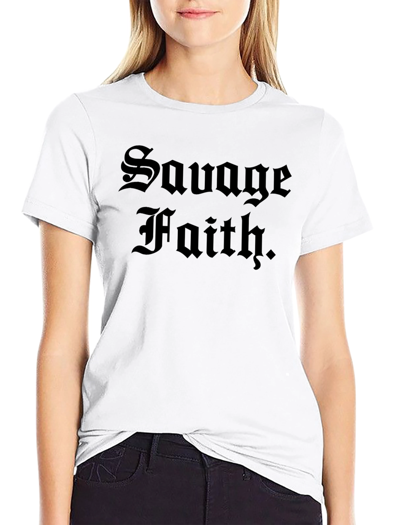 Savage Faith Graphic T-Shirt - Bold & Edgy Style