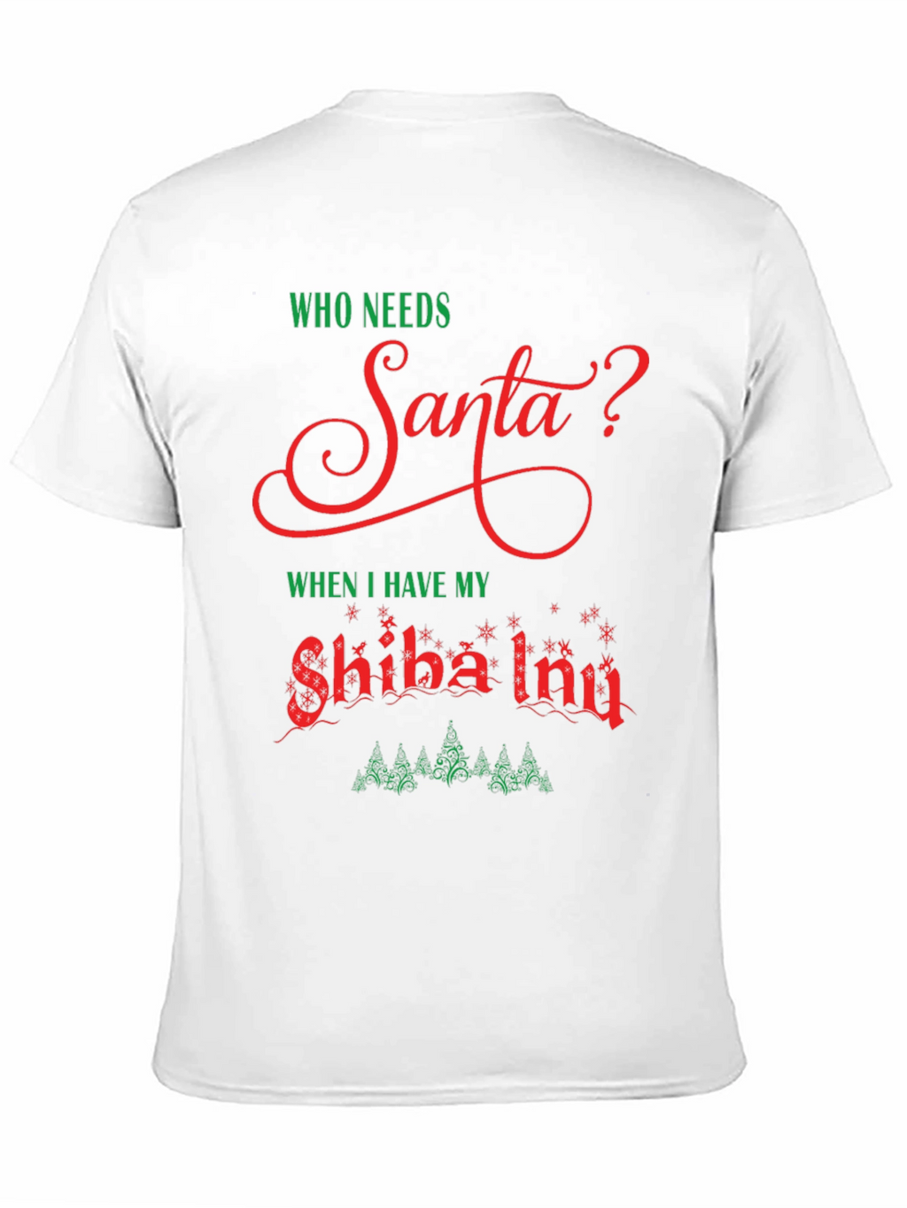 Funny Shiba Inu Christmas T-Shirt Santa