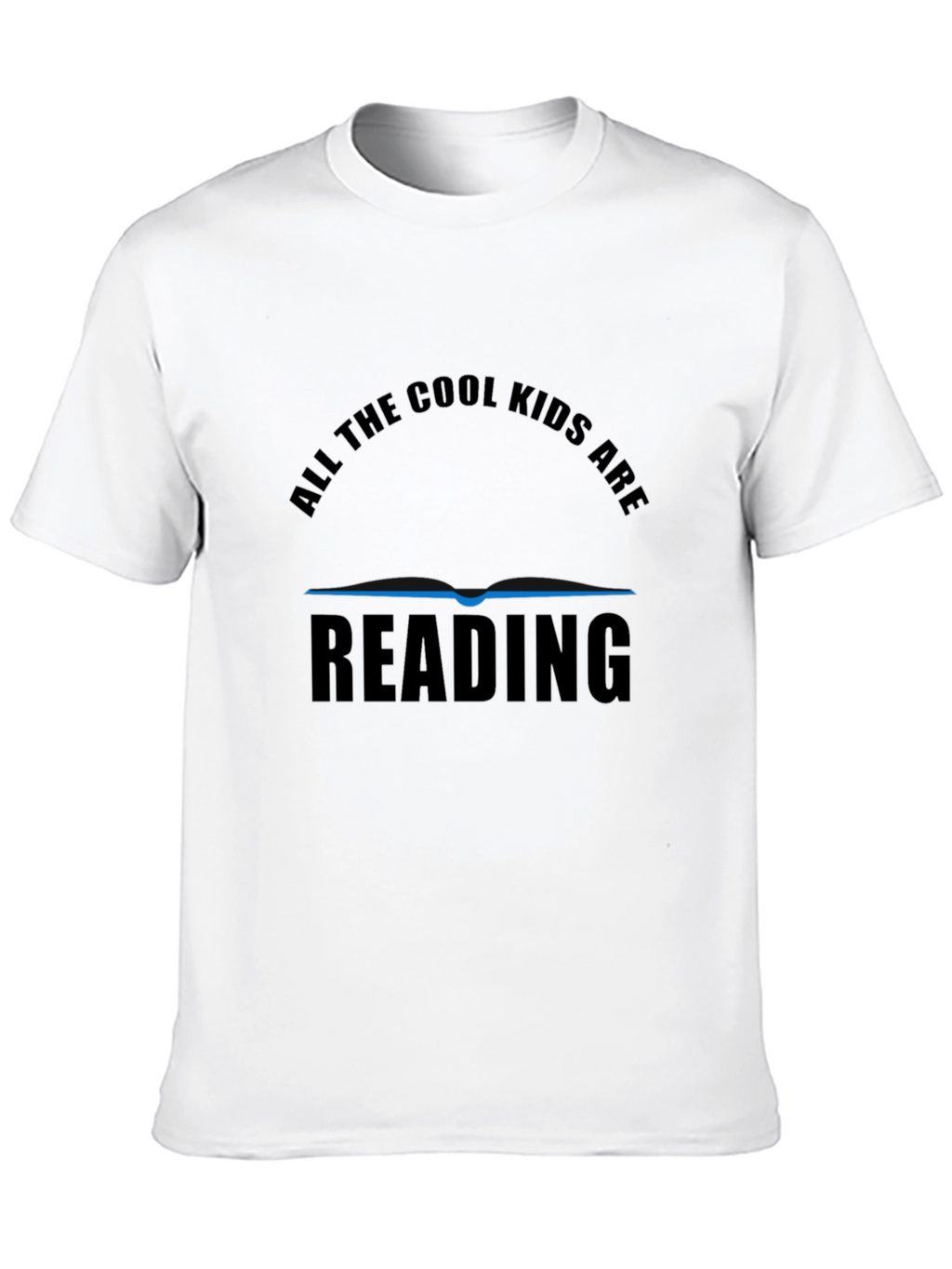 Cool Kids Reading Graphic T-Shirt - Black