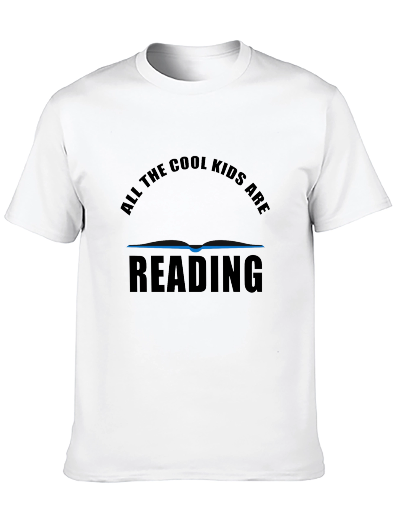 Cool Kids Reading Graphic T-Shirt - Black