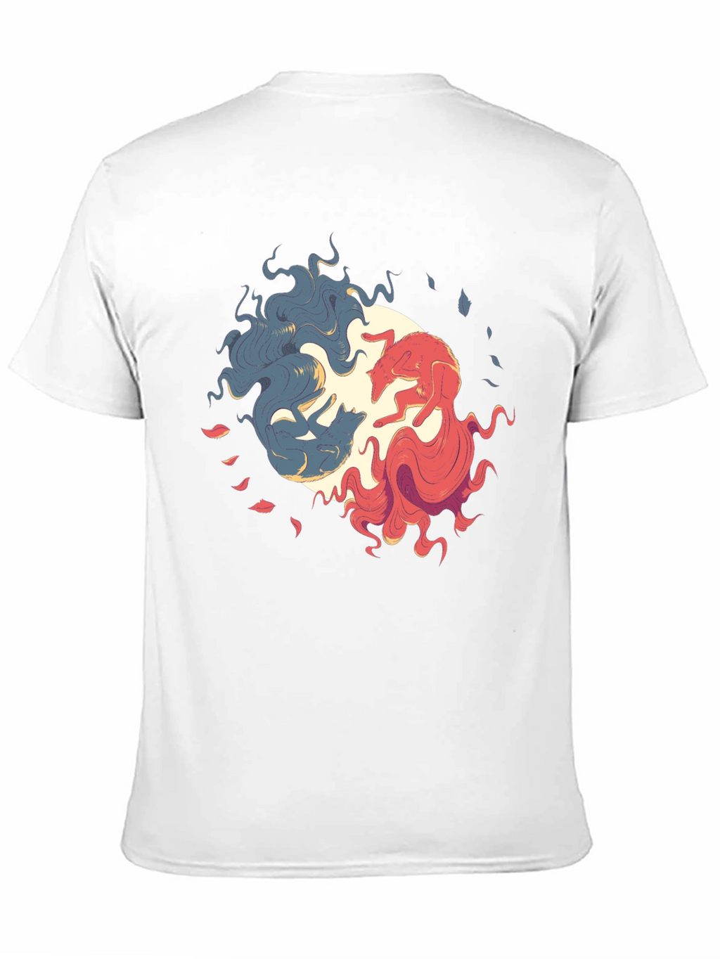 Yin Yang Wolves Graphic Tee - Balance & Style