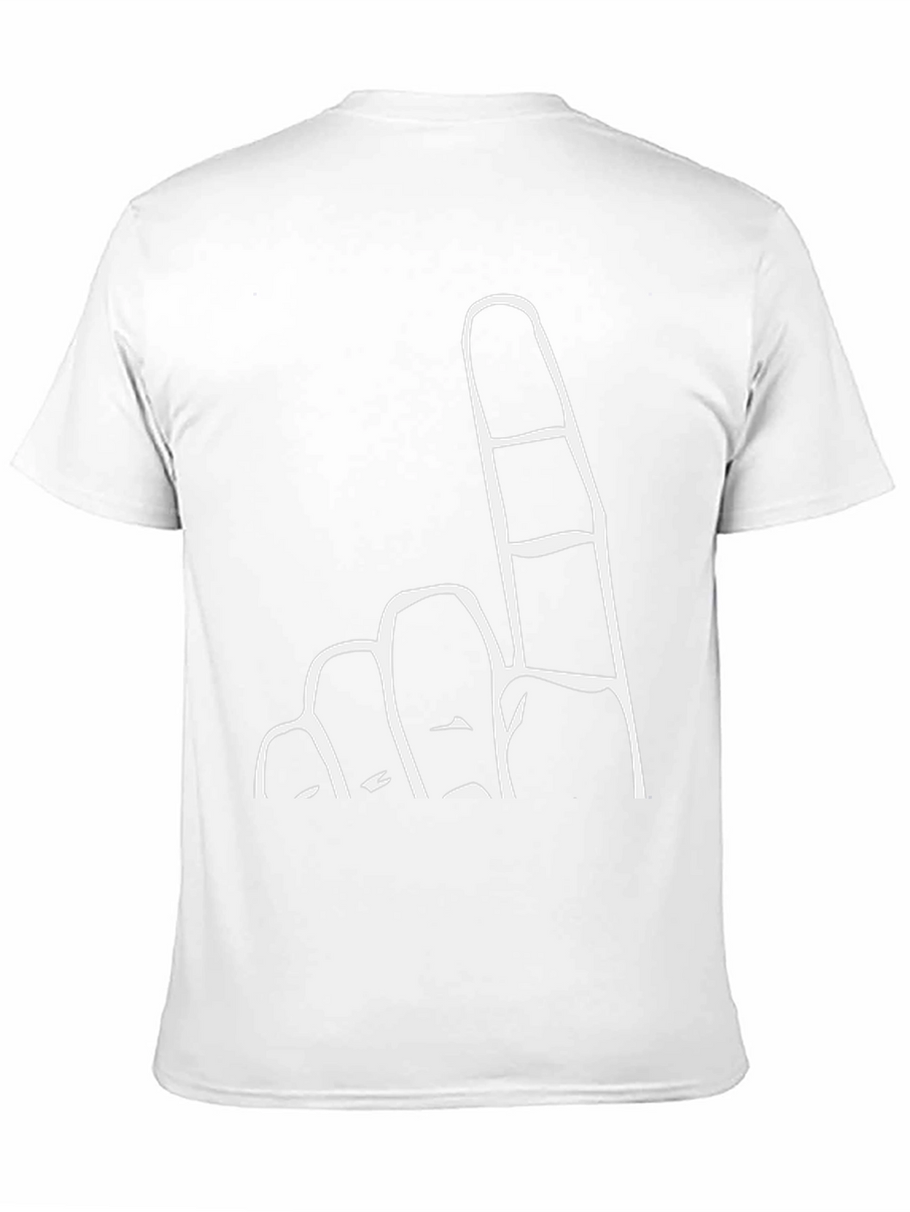 Novelty Gesture Graphic Black T-Shirt