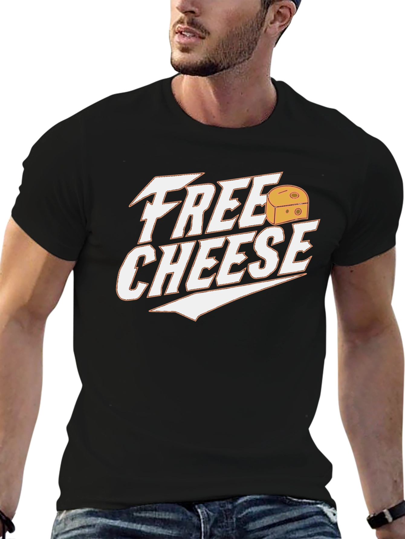 Free Cheese Graphic Tee - Funny Food Lover Shirt