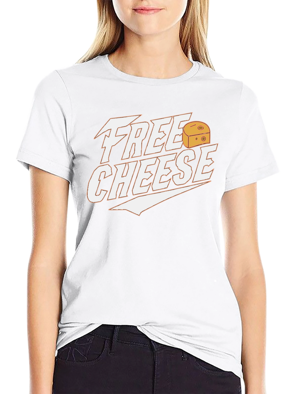 Free Cheese Graphic Tee - Funny Food Lover Shirt
