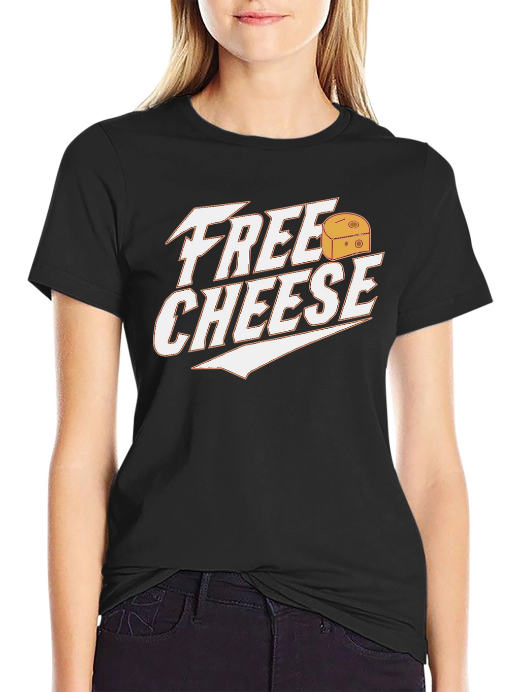 Free Cheese Graphic Tee - Funny Food Lover Shirt