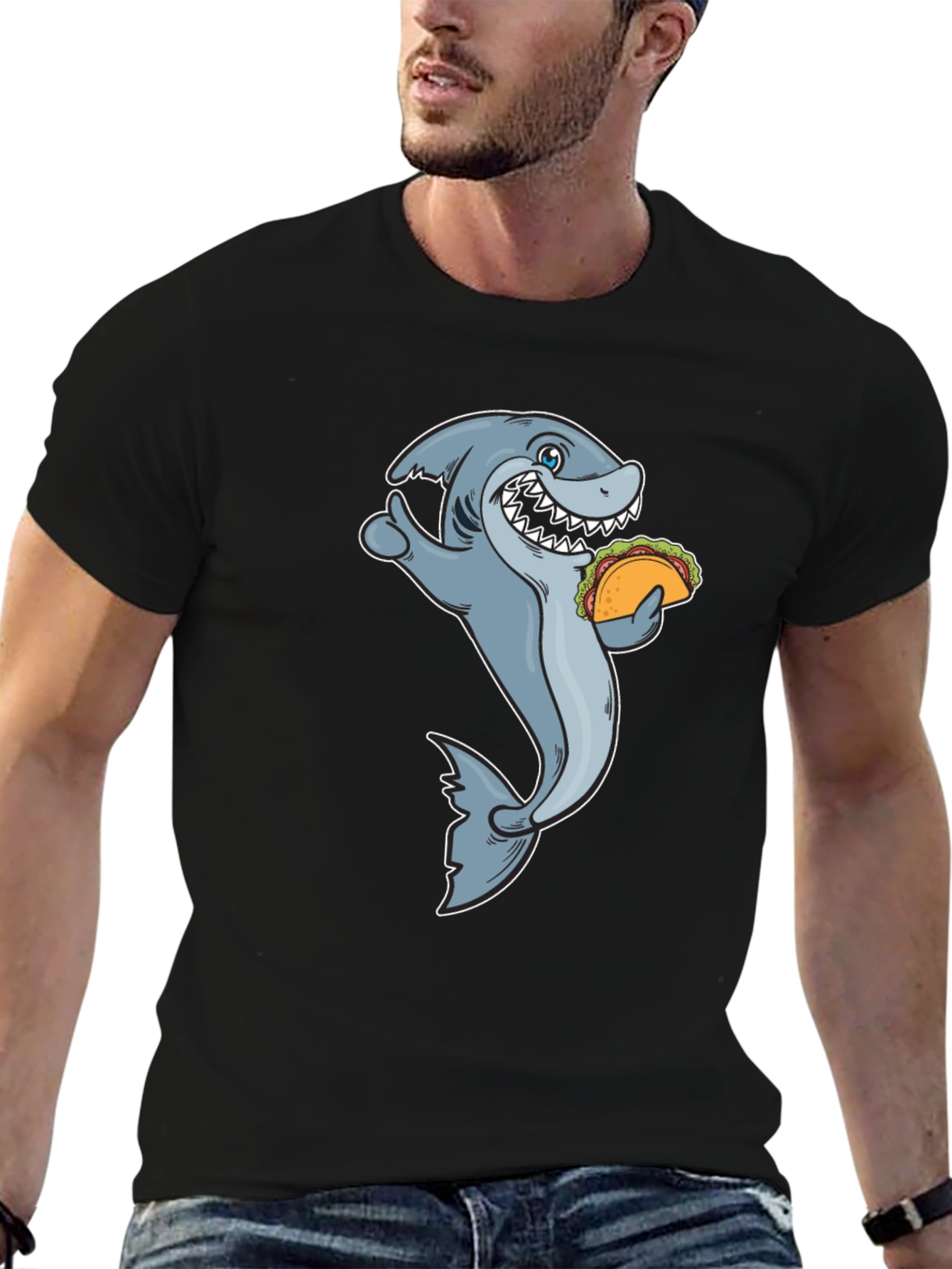 Shark Taco Funny Graphic Tee