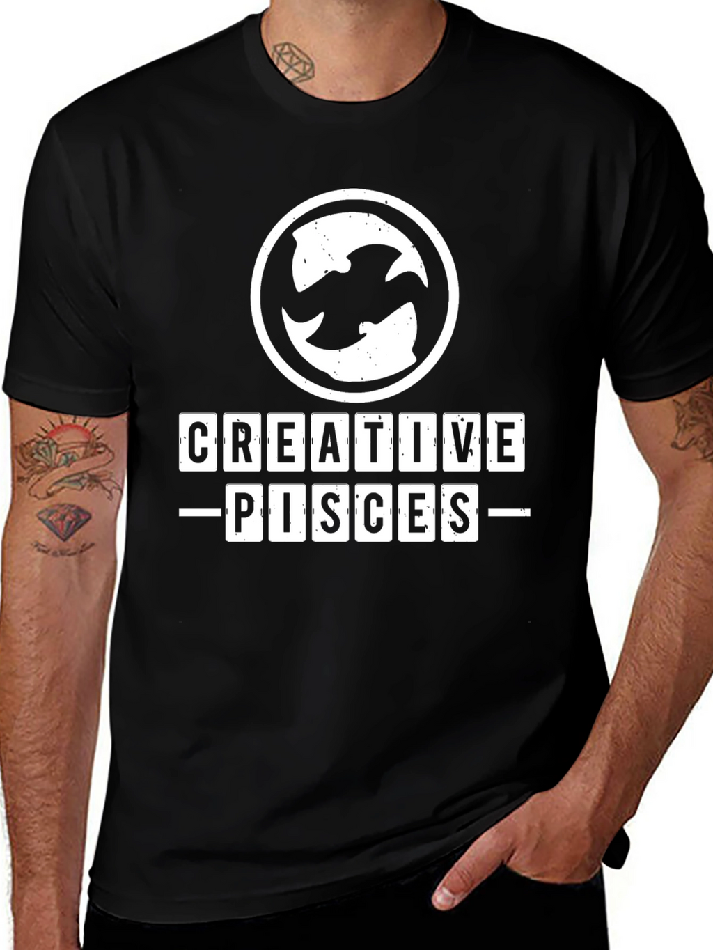Creative Pisces T-Shirt Zodiac Sign Astrology Tee