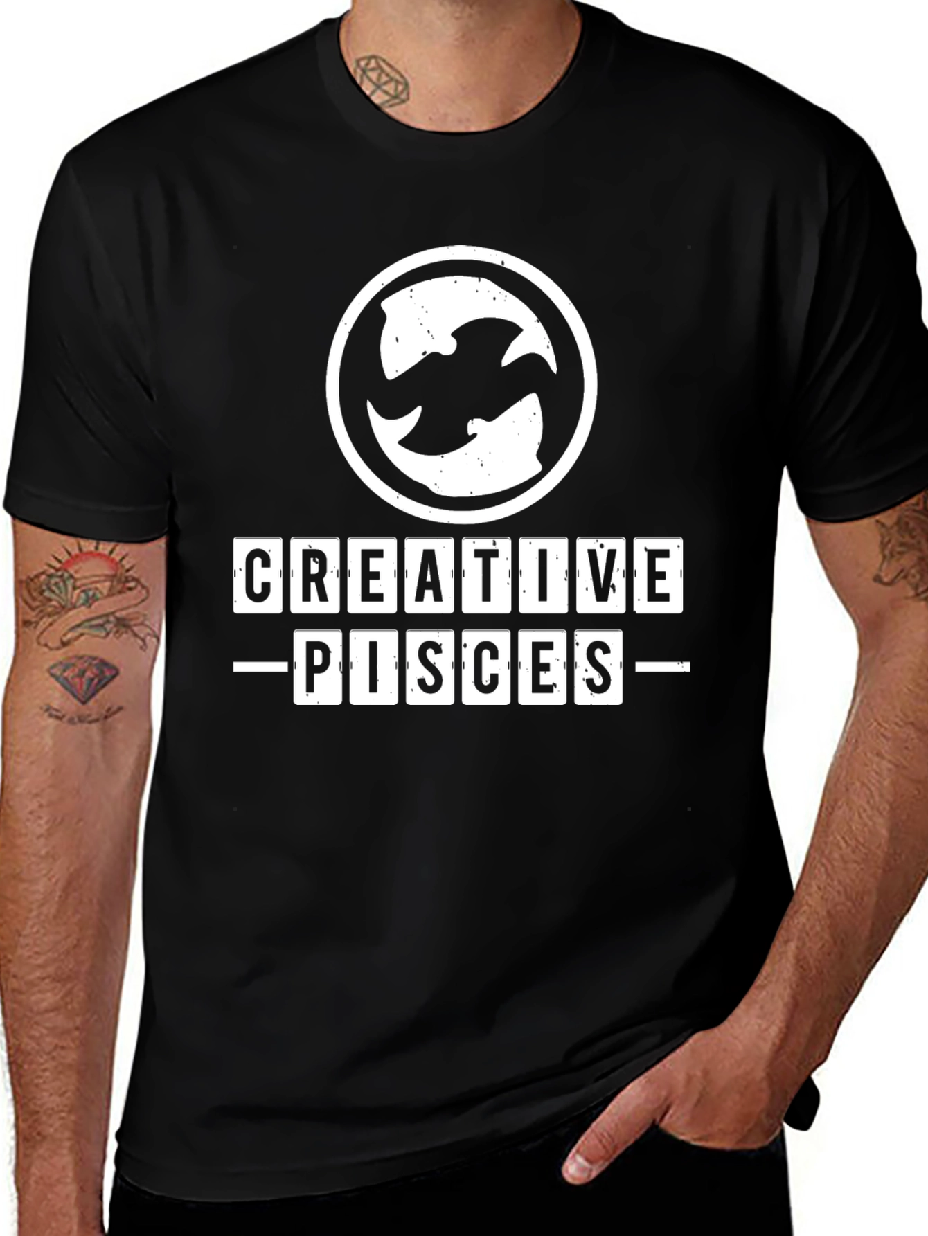 Creative Pisces T-Shirt Zodiac Sign Astrology Tee