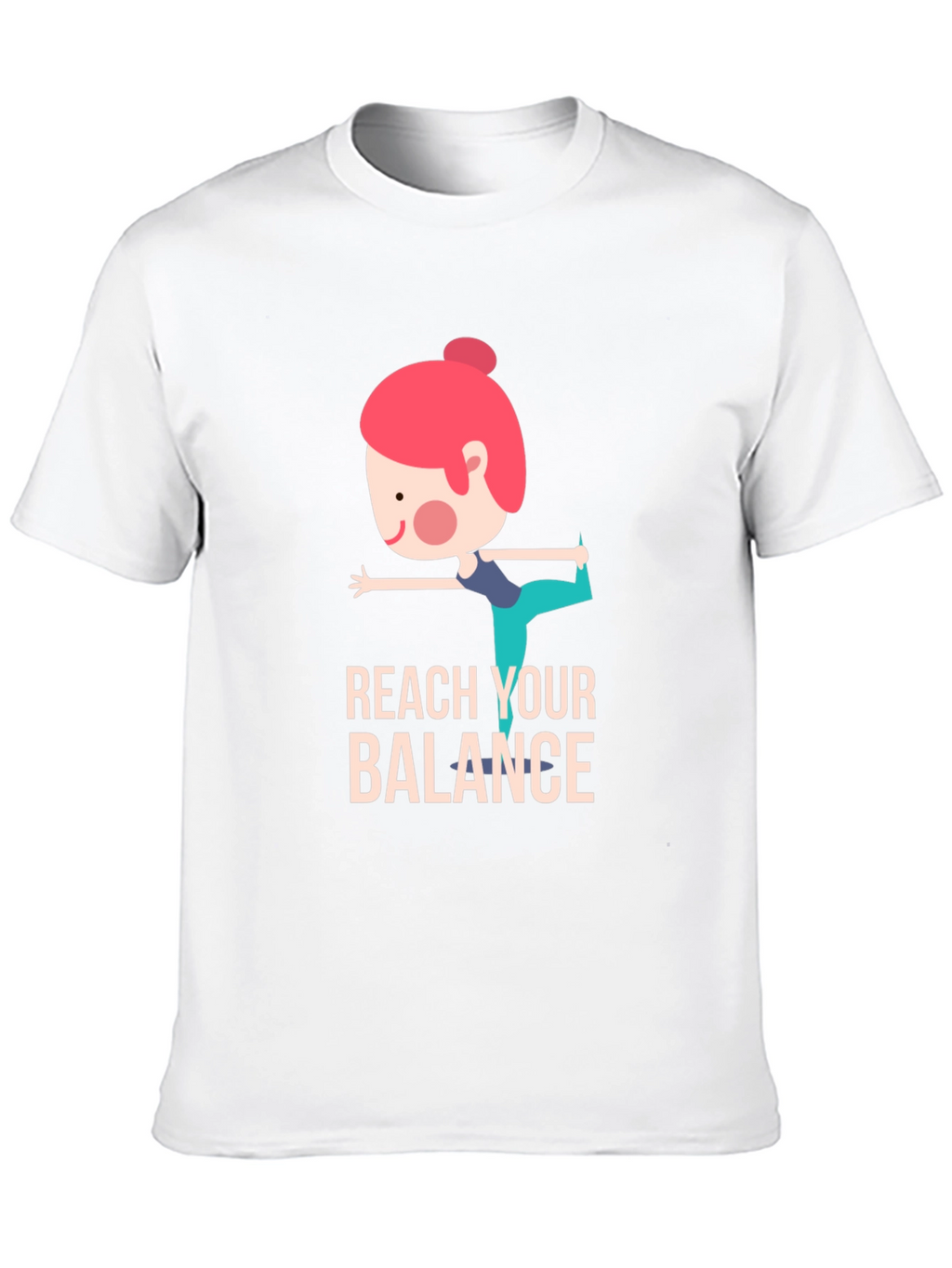 Reach Your Balance Graphic Tee - Black