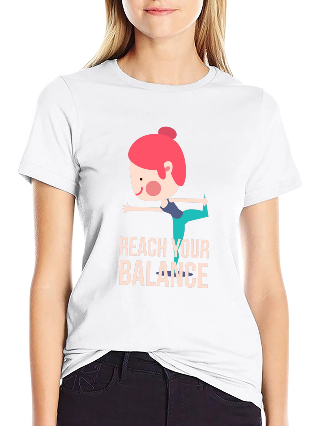 Reach Your Balance Graphic Tee - Black