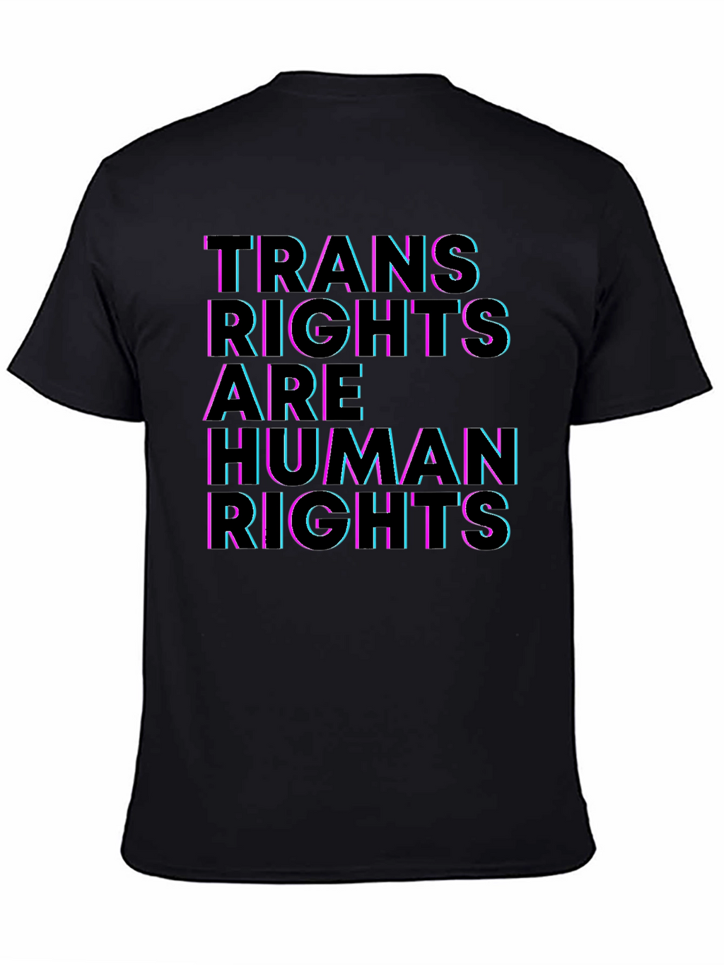 Trans Rights are Human Rights T-Shirt - Black