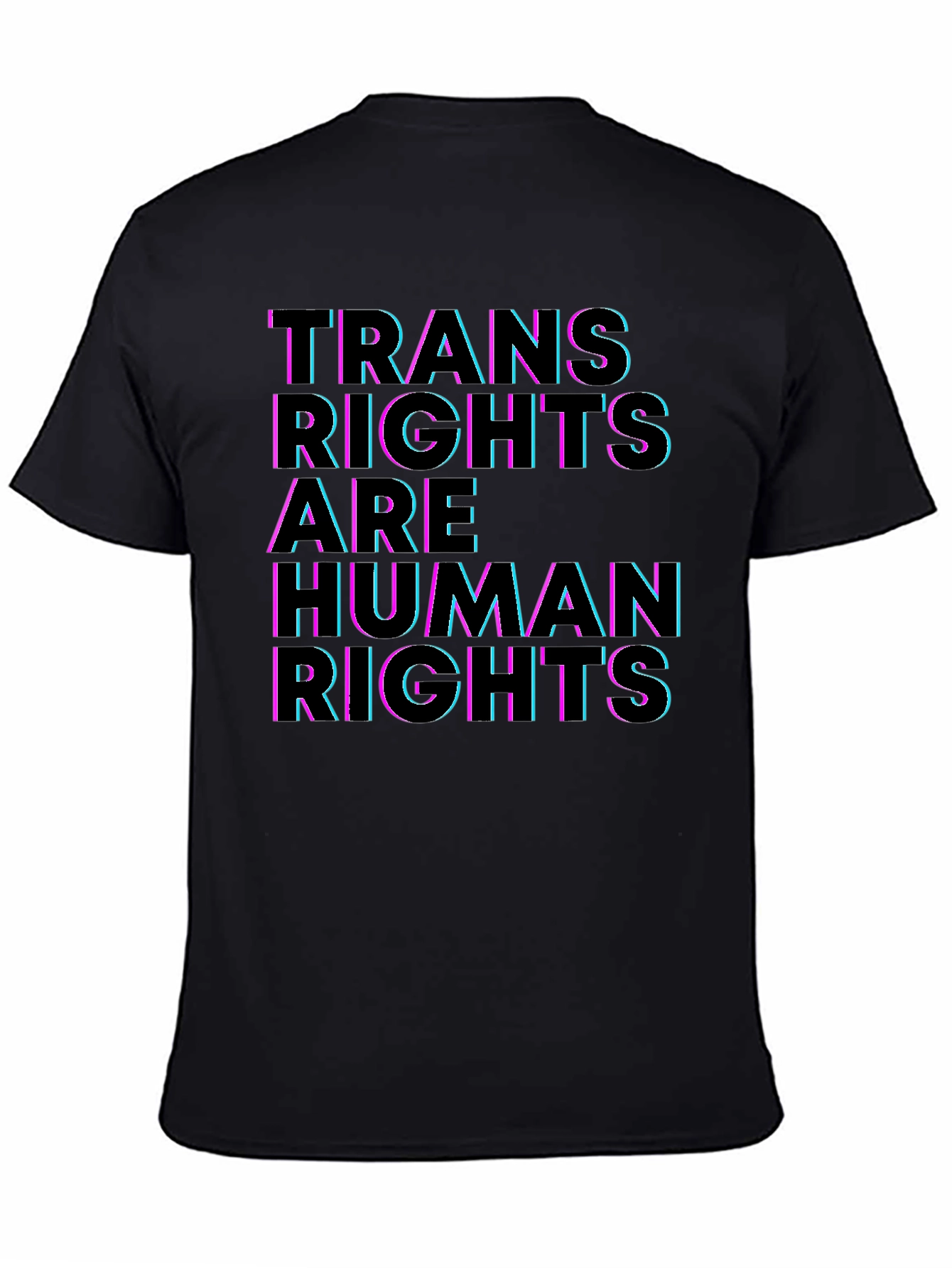 Trans Rights are Human Rights T-Shirt - Black