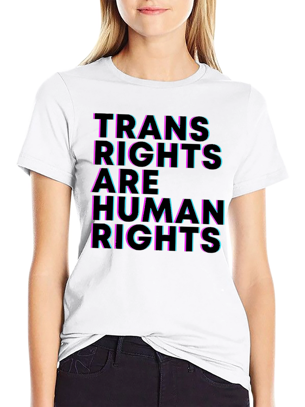 Trans Rights are Human Rights T-Shirt - Black
