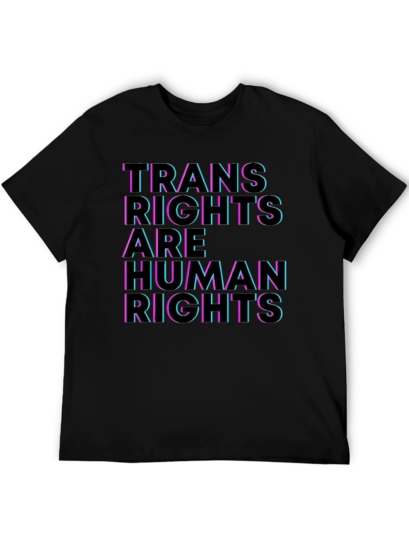 Trans Rights are Human Rights T-Shirt - Black