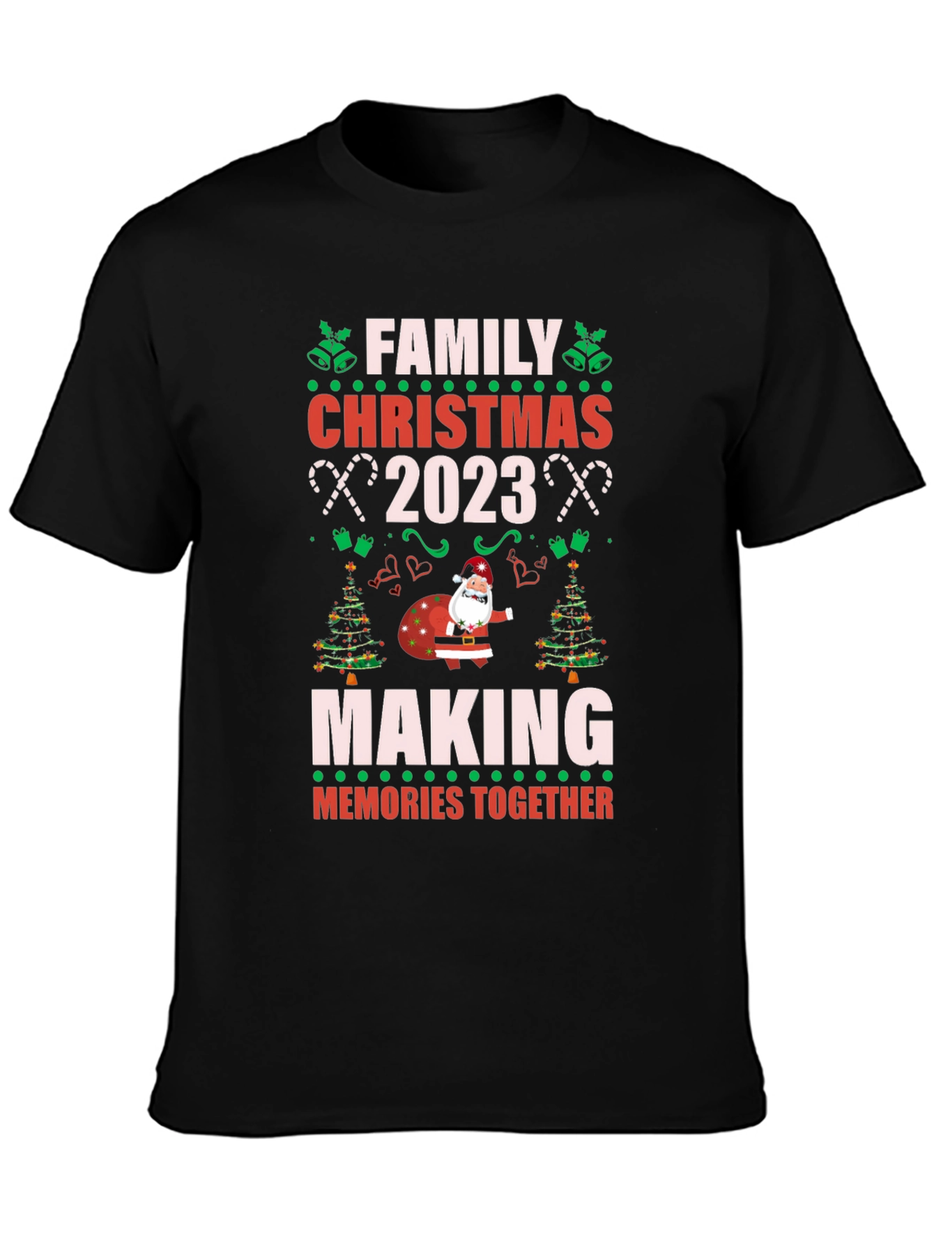 Family Christmas 2023 T-Shirt - Making Memories Together!