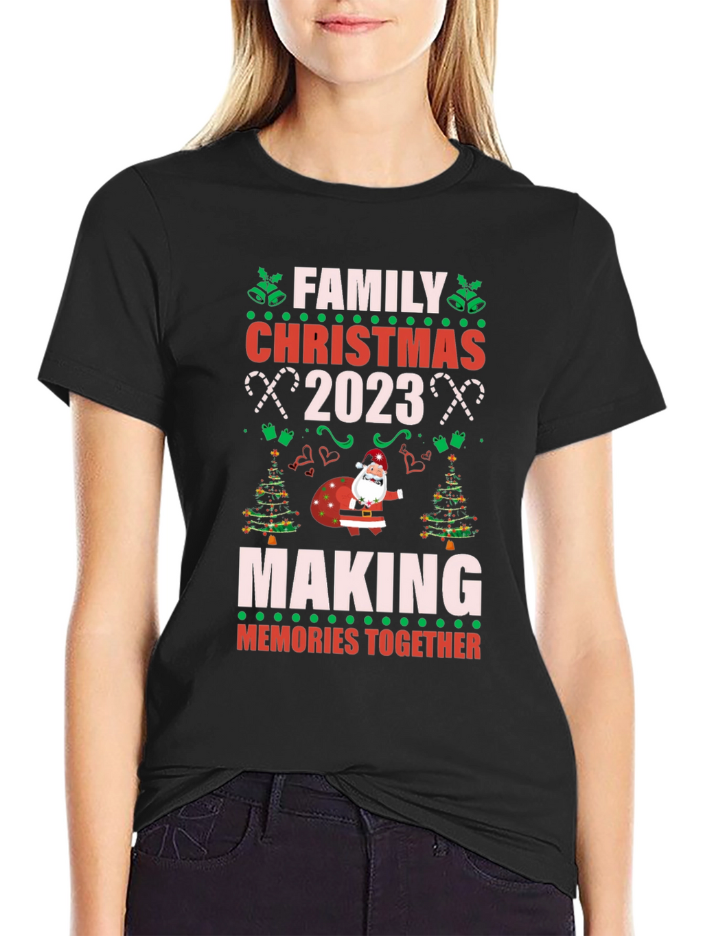 Family Christmas 2023 T-Shirt - Making Memories Together!