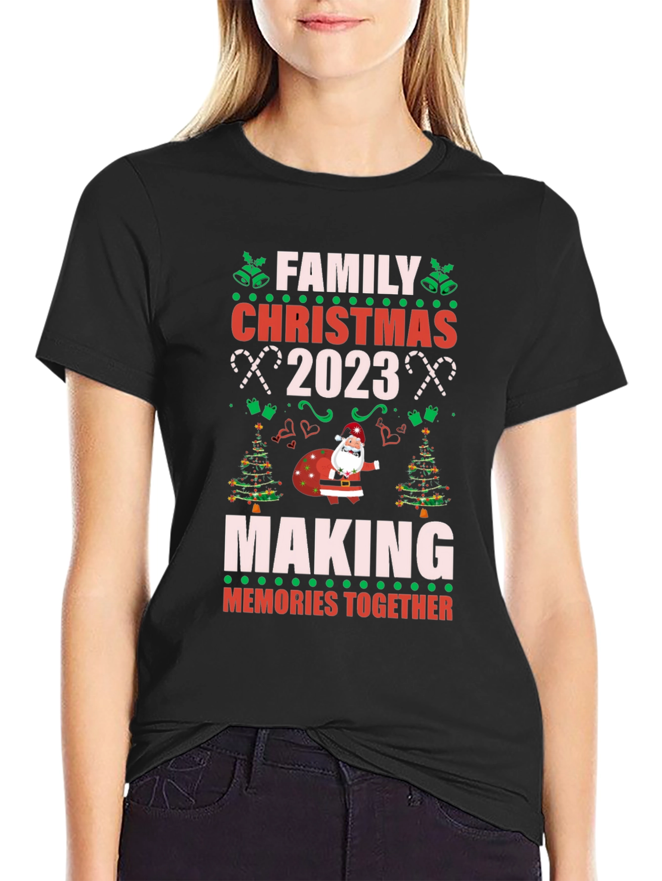 Family Christmas 2023 T-Shirt - Making Memories Together!