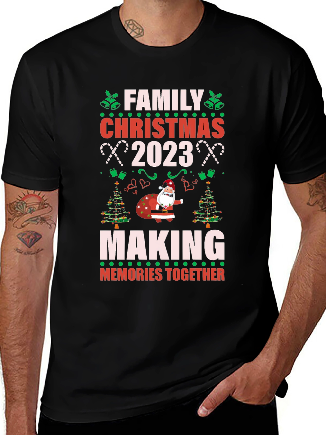 Family Christmas 2023 T-Shirt - Making Memories Together!