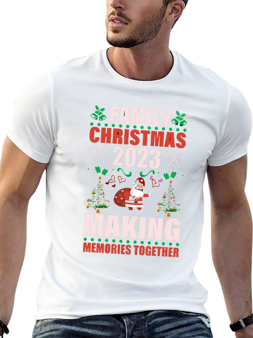 Family Christmas 2023 T-Shirt - Making Memories Together!
