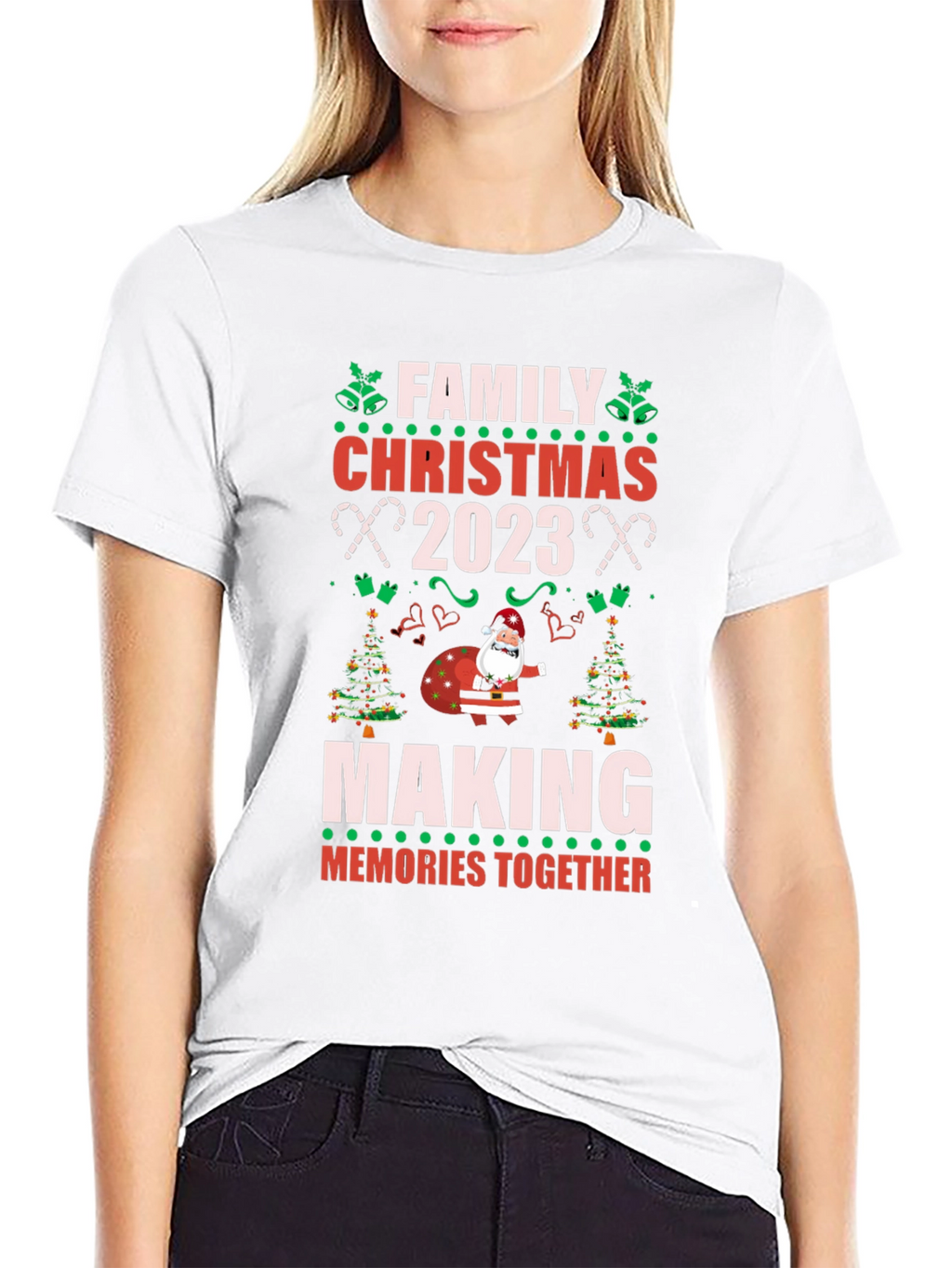 Family Christmas 2023 T-Shirt - Making Memories Together!