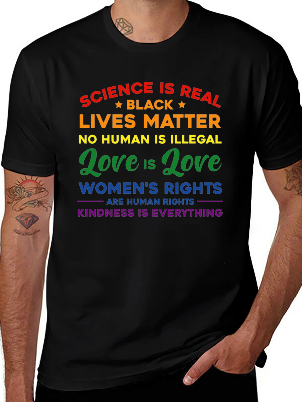 Equality Statement Graphic Tee - Science Love Rights
