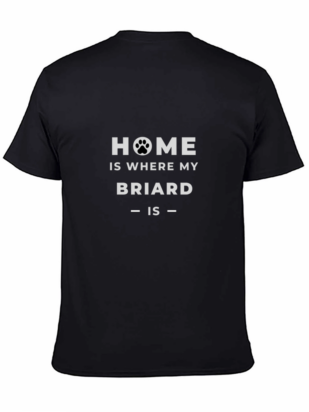 Home is Where My Briard Is T-Shirt