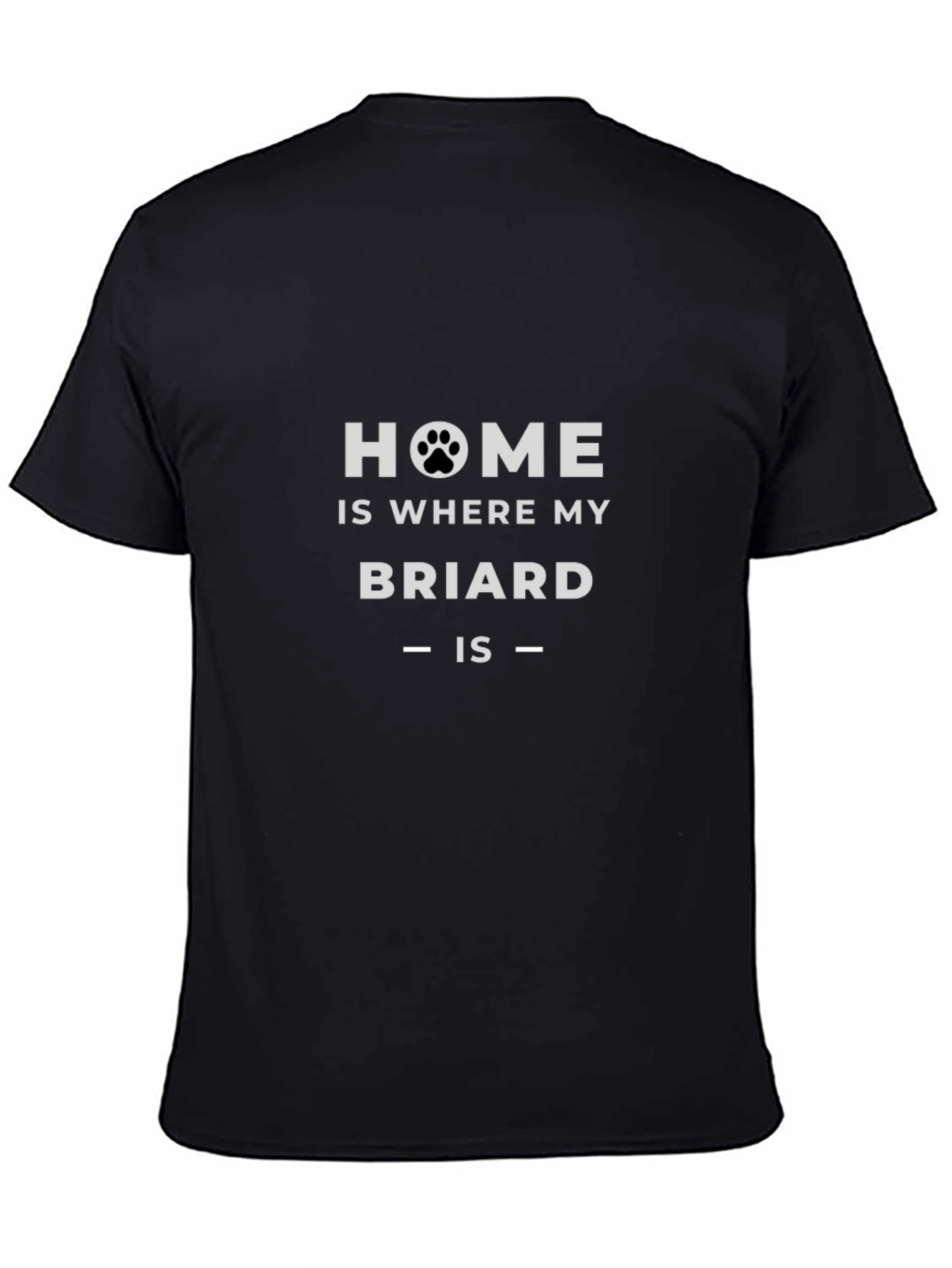 Home is Where My Briard Is T-Shirt
