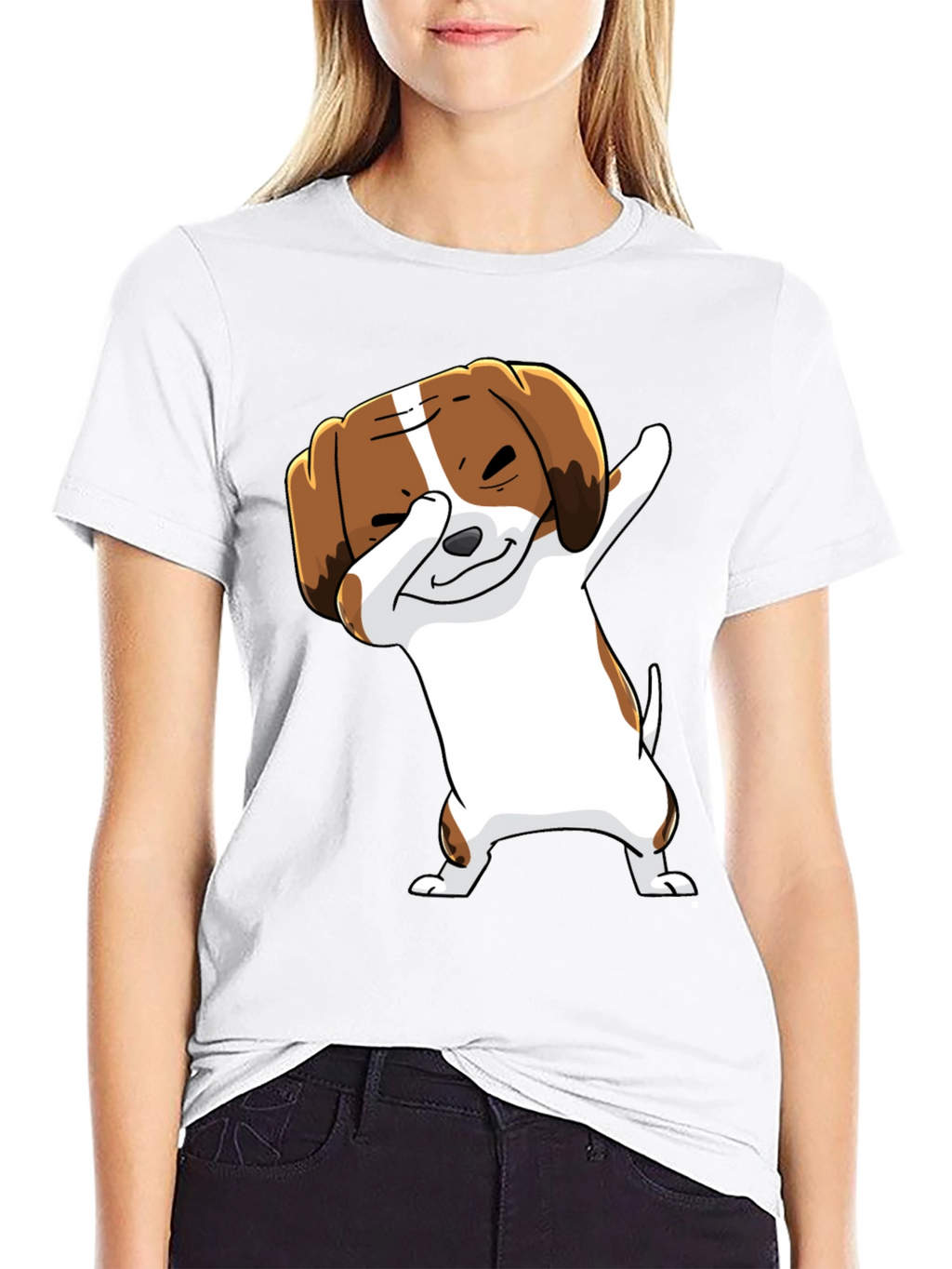 Dabbing Dog Graphic Tee